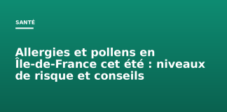 Allergies et pollens en Île-de-France cet été : niveaux de risque et conseils Allergies et pollens en Île-de-France cet été : niveaux de risque et conseils