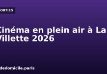 Cinéma en plein air de La Villette 2026 : 20 soirées gratuites sous les étoiles Cinéma en plein air de La Villette 2026, séances gratuites sur la Prairie du triangle à Paris