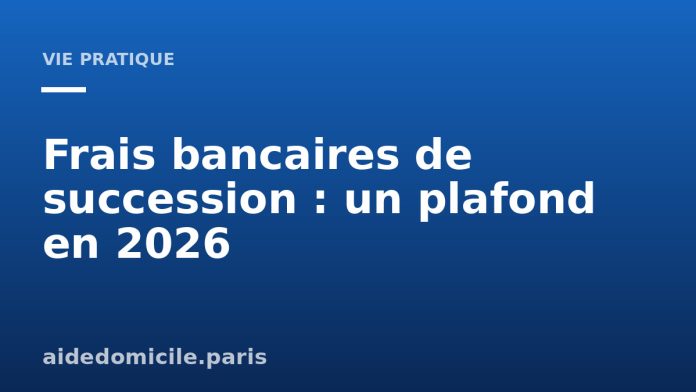 Frais bancaires sur les successions plafonnés en 2026