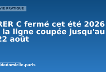 RER C fermé cet été 2026 : la ligne coupée entre Paris et l’ouest francilien jusqu’au 22 août RER C fermé entre Paris et l'ouest francilien pendant l'été 2026