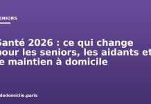 Santé 2026 : ce qui change pour les seniors, les aidants et le maintien à domicile Santé 2026 : ce qui change pour les seniors, les aidants et le maintien à domicile