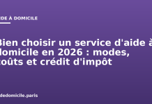 Bien choisir un service d’aide à domicile en 2026 : modes, coûts et crédit d’impôt Bien choisir un service d'aide à domicile en 2026 : modes, coûts et crédit d'impôt