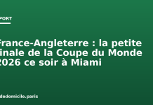 France-Angleterre : la petite finale de la Coupe du Monde 2026 ce soir à Miami France-Angleterre : la petite finale de la Coupe du Monde 2026 ce soir à Miami
