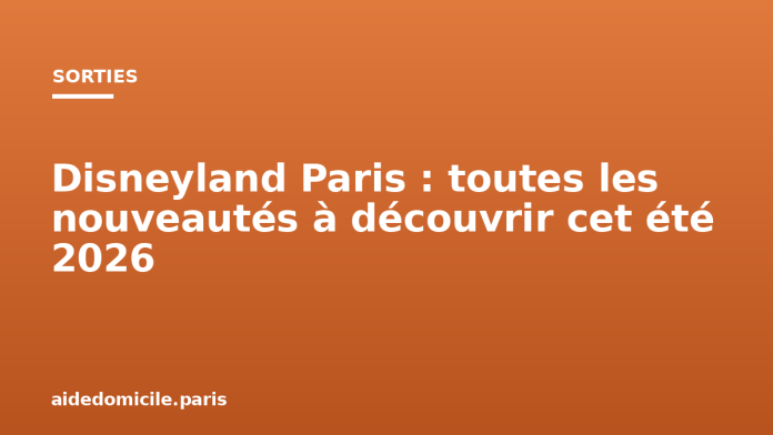 Disneyland Paris : toutes les nouveautés à découvrir cet été 2026