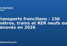 Transports franciliens : 156 métros, trains et RER neufs ou rénovés en 2026 Transports franciliens : 156 métros, trains et RER neufs ou rénovés en 2026