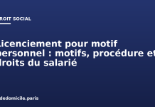 Licenciement pour motif personnel : motifs, procédure et droits du salarié Licenciement pour motif personnel : motifs, procédure et droits du salarié