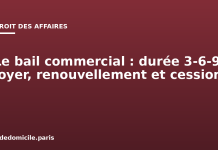 Le bail commercial : durée 3-6-9, loyer, renouvellement et cession Le bail commercial : durée 3-6-9, loyer, renouvellement et cession