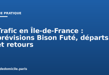 Trafic en Île-de-France : prévisions Bison Futé, départs et retours Trafic en Île de France : prévisions Bison Futé, départs et retours