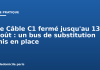 Le Câble C1 fermé jusqu’au 13 août : un bus de substitution mis en place Le Câble C1 fermé jusqu'au 13 août : un bus de substitution mis en place