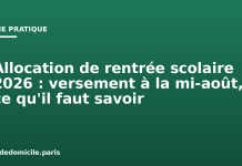 Allocation de rentrée scolaire 2026 : versement à la mi-août, ce qu’il faut savoir Allocation de rentrée scolaire 2026 : versement à la mi-août, ce qu'il faut savoir
