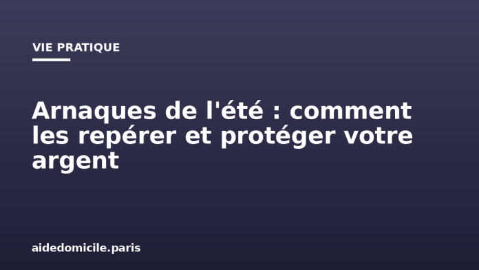 Arnaques de l'été : comment les repérer et protéger votre argent