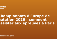 Championnats d’Europe de natation 2026 : comment assister aux épreuves à Paris Championnats d'Europe de natation 2026 : comment assister aux epreuves a Paris