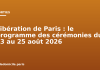 Libération de Paris : le programme des cérémonies du 23 au 25 août 2026 Libération de Paris : le programme des cérémonies du 23 au 25 août 2026