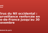 Virus du Nil occidental : surveillance renforcée en Île-de-France jusqu’au 30 novembre Virus du Nil occidental : surveillance renforcée en Île-de-France jusqu'au 30 novembre