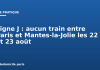 Ligne J : aucun train entre Paris et Mantes-la-Jolie les 22 et 23 août Ligne J : aucun train entre Paris et Mantes-la-Jolie les 22 et 23 août