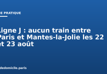 Ligne J : aucun train entre Paris et Mantes-la-Jolie les 22 et 23 août Ligne J : aucun train entre Paris et Mantes-la-Jolie les 22 et 23 août