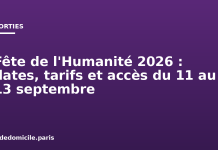 Fête de l’Humanité 2026 : dates, tarifs et accès du 11 au 13 septembre Fête de l'Humanité 2026 : dates, tarifs et accès du 11 au 13 septembre