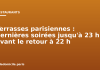 Terrasses parisiennes : dernières soirées jusqu’à 23 h avant le retour à 22 h Terrasses parisiennes : dernières soirées jusqu'à 23 h avant le retour à 22 h