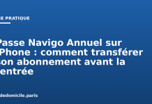 Passe Navigo Annuel sur iPhone : comment transférer son abonnement avant la rentrée Passe Navigo Annuel sur iPhone : comment transférer son abonnement avant la rentrée