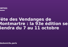 Fête des Vendanges de Montmartre : la 93e édition se tiendra du 7 au 11 octobre Fête des Vendanges de Montmartre : la 93e édition se tiendra du 7 au 11 octobre