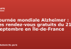 Journée mondiale Alzheimer : les rendez-vous gratuits du 21 septembre en Île-de-France Journée mondiale Alzheimer : les rendez-vous gratuits du 21 septembre en Île-de-France