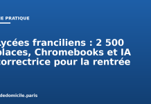 Lycées franciliens : 2 500 places, Chromebooks et IA correctrice pour la rentrée Lycées franciliens : 2 500 places, Chromebooks et IA correctrice pour la rentrée