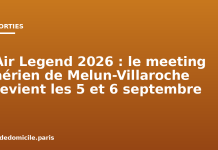 Air Legend 2026 : le meeting aérien de Melun-Villaroche revient les 5 et 6 septembre Air Legend 2026 : le meeting aérien de Melun-Villaroche revient les 5 et 6 septembre