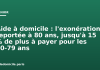 Aide à domicile : l’exonération reportée à 80 ans, jusqu’à 15 % de plus à payer pour les 70-79 ans Aide à domicile : l'exonération reportée à 80 ans, jusqu'à 15 % de plus à payer pour les 70-79 ans
