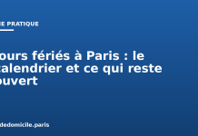 Jours fériés à Paris : le calendrier et ce qui reste ouvert Jours fériés à Paris : le calendrier et ce qui reste ouvert