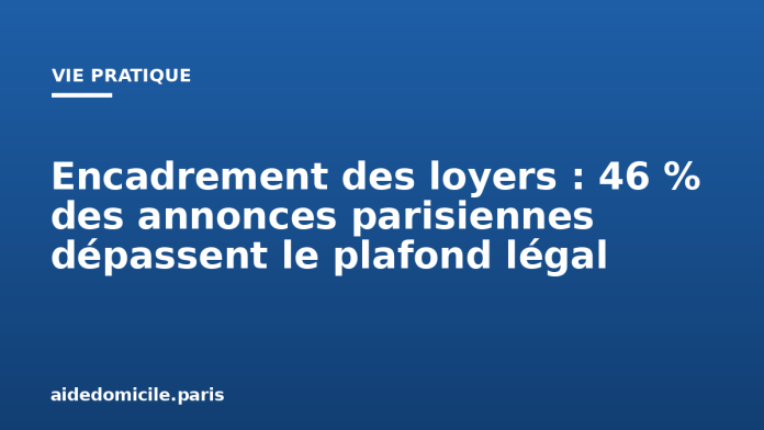 Encadrement des loyers : 46 % des annonces parisiennes dépassent le plafond légal