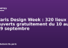 Paris Design Week : 320 lieux ouverts gratuitement du 10 au 19 septembre Paris Design Week : 320 lieux ouverts gratuitement du 10 au 19 septembre