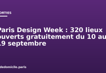 Paris Design Week : 320 lieux ouverts gratuitement du 10 au 19 septembre Paris Design Week : 320 lieux ouverts gratuitement du 10 au 19 septembre