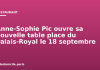Anne-Sophie Pic ouvre sa nouvelle table place du Palais-Royal le 18 septembre Anne-Sophie Pic ouvre sa nouvelle table place du Palais-Royal le 18 septembre