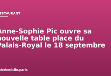 Anne-Sophie Pic ouvre sa nouvelle table place du Palais-Royal le 18 septembre Anne-Sophie Pic ouvre sa nouvelle table place du Palais-Royal le 18 septembre