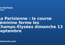 La Parisienne : la course féminine ferme les Champs-Élysées dimanche 13 septembre La Parisienne : la course féminine ferme les Champs-Élysées dimanche 13 septembre