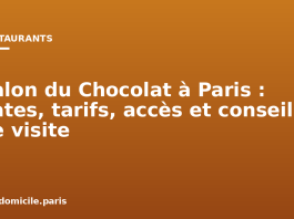 Salon du Chocolat à Paris : dates, tarifs, accès et conseils de visite Salon du Chocolat à Paris : dates, tarifs, accès et conseils de visite