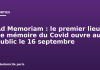 Ad Memoriam : le premier lieu de mémoire du Covid ouvre au public le 16 septembre Ad Memoriam : le premier lieu de mémoire du Covid ouvre au public le 16 septembre