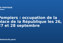 Pompiers : occupation de la place de la République les 26, 27 et 28 septembre Pompiers : occupation de la place de la République les 26, 27 et 28 septembre