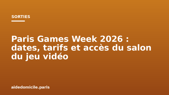 Paris Games Week 2026 : dates, tarifs et accès du salon du jeu vidéo