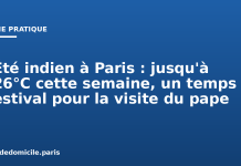 Été indien à Paris : jusqu’à 26°C cette semaine, un temps estival pour la visite du pape Été indien à Paris : jusqu'à 26°C cette semaine, un temps estival pour la visite du pape