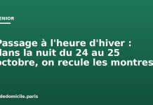Passage à l’heure d’hiver : dans la nuit du 24 au 25 octobre, on recule les montres Passage à l'heure d'hiver : dans la nuit du 24 au 25 octobre, on recule les montres