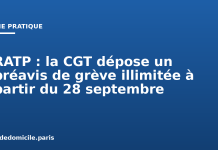 RATP : la CGT dépose un préavis de grève illimitée à partir du 28 septembre RATP : la CGT dépose un préavis de grève illimitée à partir du 28 septembre