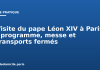 Visite du pape Léon XIV à Paris : programme, messe et transports fermés Visite du pape Léon XIV à Paris : programme, messe et transports fermés