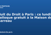Nuit du Droit à Paris : ce lundi, colloque gratuit à la Maison du Barreau Nuit du Droit à Paris : ce lundi, colloque gratuit à la Maison du Barreau