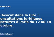 L’Avocat dans la Cité : consultations juridiques gratuites à Paris du 12 au 18 octobre L'Avocat dans la Cité : consultations juridiques gratuites à Paris du 12 au 18 octobre