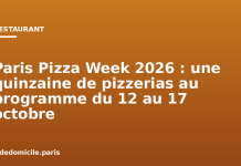 Paris Pizza Week 2026 : une quinzaine de pizzerias au programme du 12 au 17 octobre Paris Pizza Week 2026 : une quinzaine de pizzerias au programme du 12 au 17 octobre