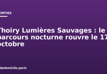 Thoiry Lumières Sauvages : le parcours nocturne rouvre le 17 octobre Thoiry Lumières Sauvages : le parcours nocturne rouvre le 17 octobre