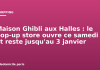 Maison Ghibli aux Halles : le pop-up store ouvre ce samedi et reste jusqu’au 3 janvier Maison Ghibli aux Halles : le pop-up store ouvre ce samedi et reste jusqu'au 3 janvier