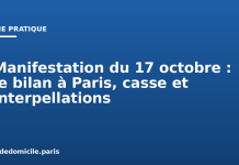 Manifestation du 17 octobre : le bilan à Paris, casse et interpellations Manifestation du 17 octobre : le bilan à Paris, casse et interpellations
