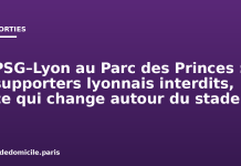 PSG–Lyon au Parc des Princes : supporters lyonnais interdits, ce qui change autour du stade PSG–Lyon au Parc des Princes : supporters lyonnais interdits, ce qui change autour du stade